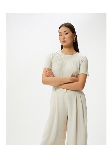 Kısa Kollu Tişört Dokulu fırsatları