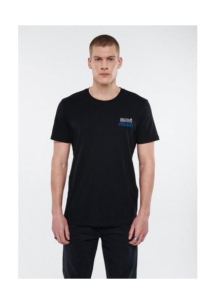 Mavi Jeans Baskılı Siyah Tişört 066841-900