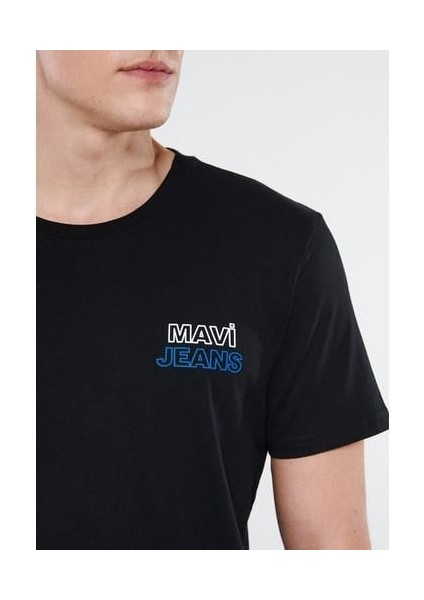 Mavi Jeans Baskılı Siyah Tişört 066841-900