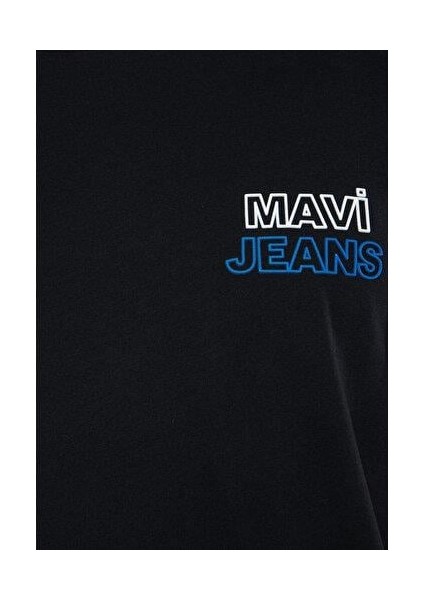 Mavi Jeans Baskılı Siyah Tişört 066841-900
