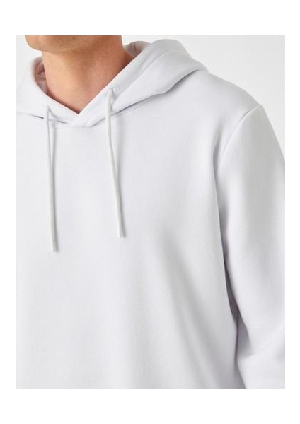 Basic Kapşonlu Sweatshirt