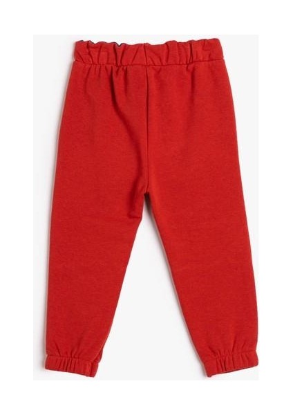 Jogger Eşofman Altı Beli Bağlamalı Cepli Baskılı indirimleri