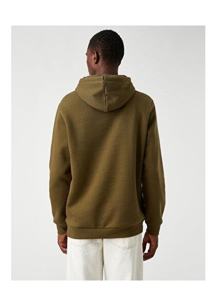 Basic Kapşonlu Sweatshirt