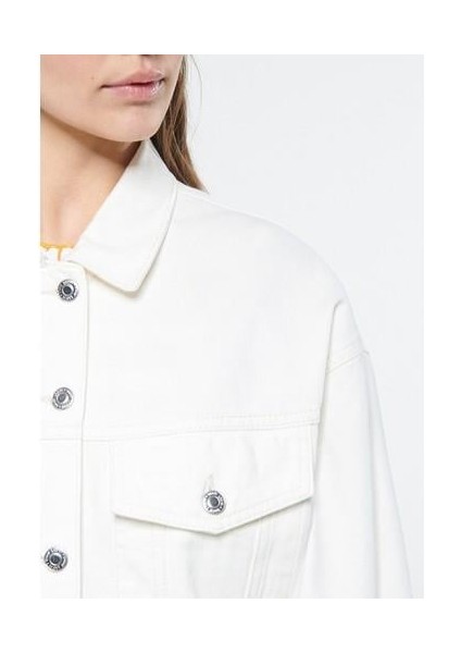 Luna 90lar Kırık Beyaz Jean Ceket 1110177-84112