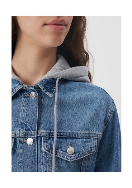 Kadın Karla Mavi 90s Jean Ceket 110154-85296