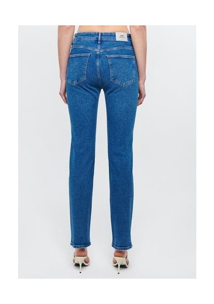 Kadın Karla Mavi 90s Jean Ceket 110154-85296