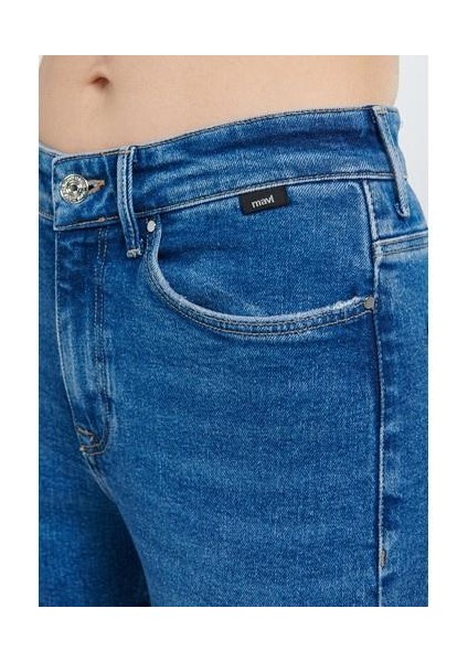 Kadın Karla Mavi 90s Jean Ceket 110154-85296