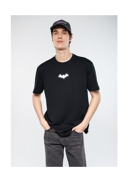 Batman Baskılı Siyah Tişört 066878-900