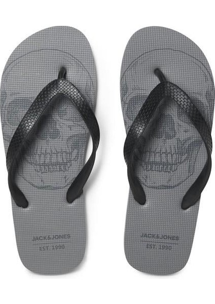 Erkek Kuru Kafa Desenli Parmak Arası Terlik 12230627