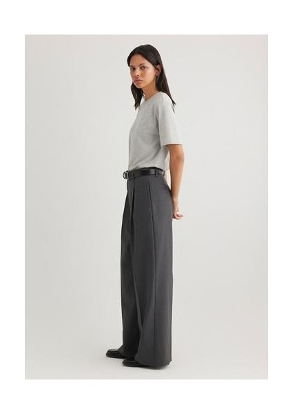 Çizgili Antrasit Pantolon 1010948-89329