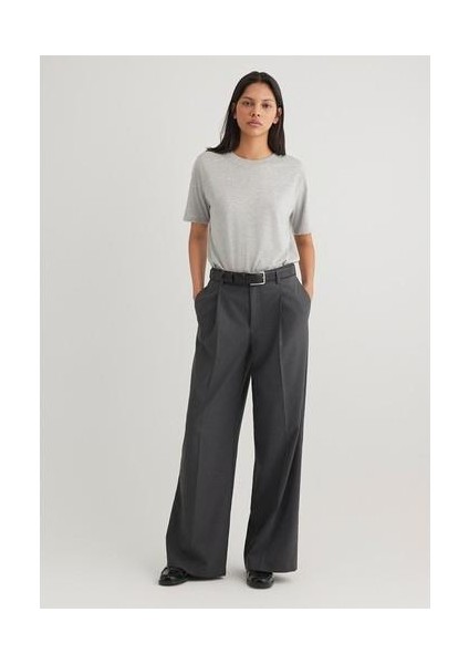 Çizgili Antrasit Pantolon 1010948-89329