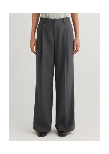 Çizgili Antrasit Pantolon 1010948-89329