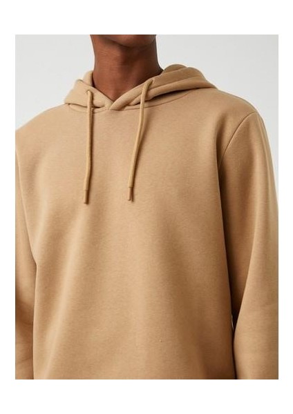 Basic Kapşonlu Sweatshirt