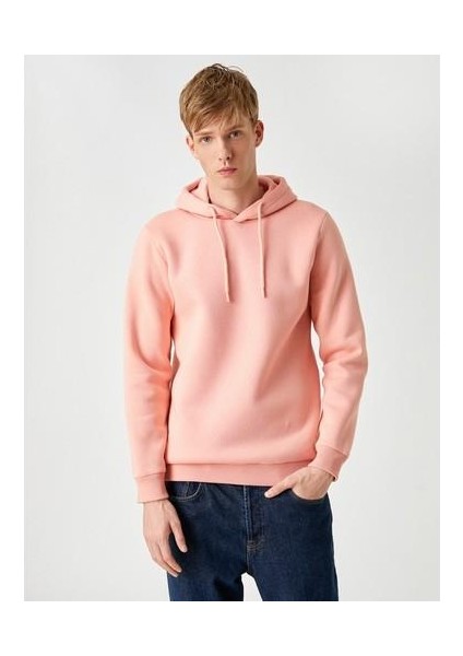 Basic Kapşonlu Sweatshirt