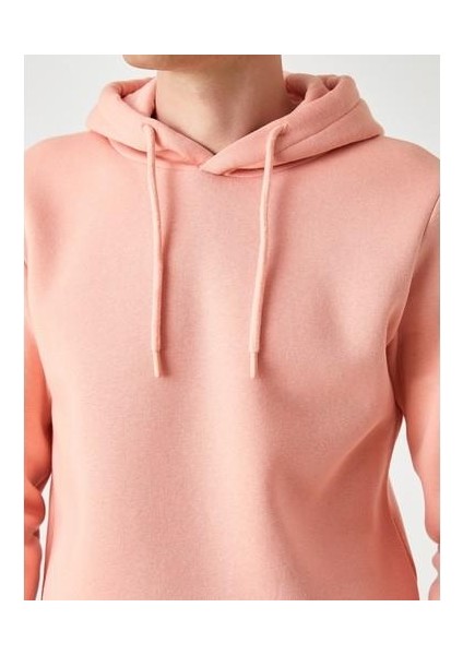 Basic Kapşonlu Sweatshirt