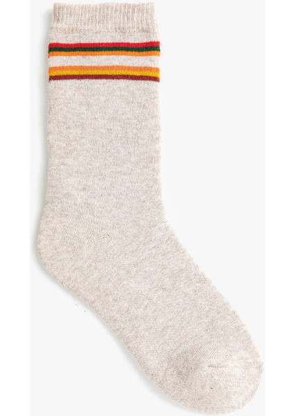 Çizgili Kadın Çorap
