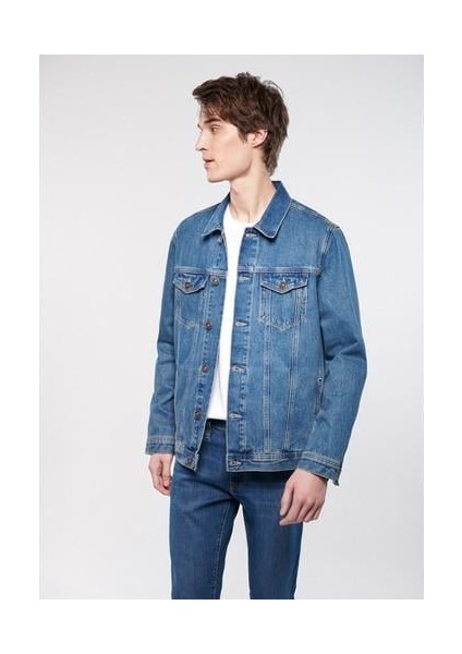 Erkek Drake Vintage Comfort Jean Mavi Ceket 010143-28013