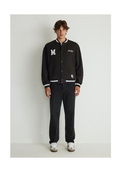 M Logo Baskılı Siyah Kolej CEKETI0S10167-900 fırsatları
