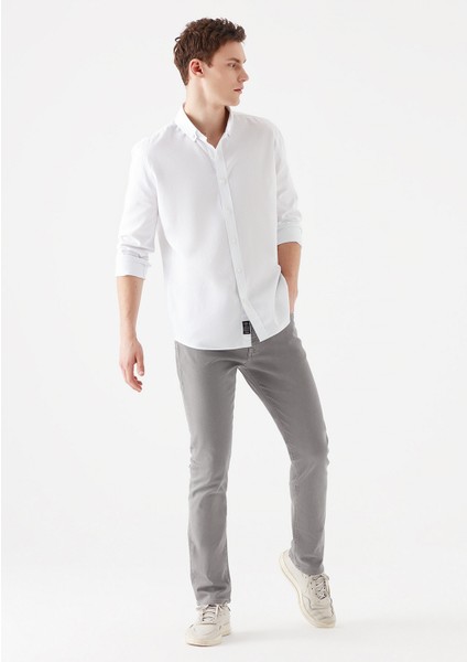 Erkek Jake Gri Gabardin Pantolon 0042231022
