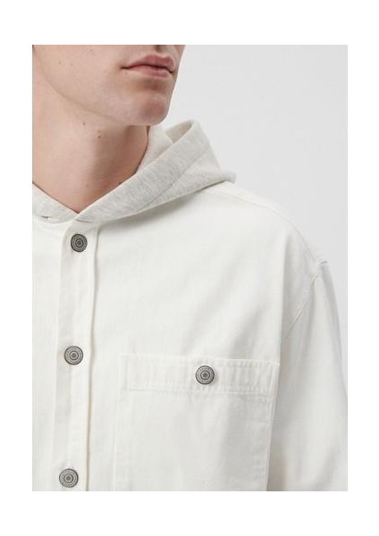 Erkek Kapüşonlu Beyaz Gömlek 0210700-70057