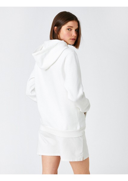 Manga Baskılı Sweatshirt Kapüşonlu Uzun Kollu fırsatları