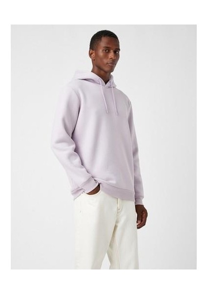 Basic Kapşonlu Sweatshirt