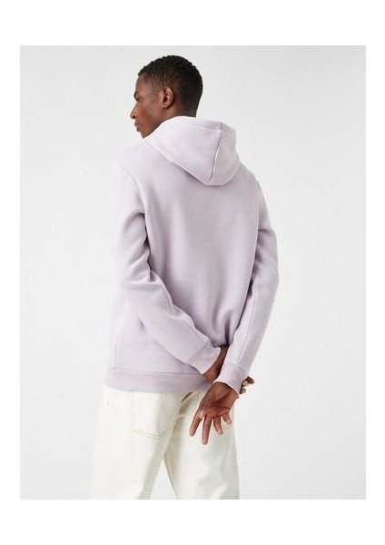 Basic Kapşonlu Sweatshirt