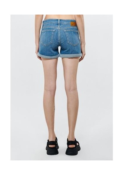 Kadın Vanna vintage Indigo Jean Şort 1413334573