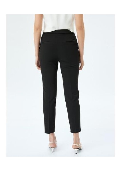 Cepli Yüksek Bel Cigarette Pantolon