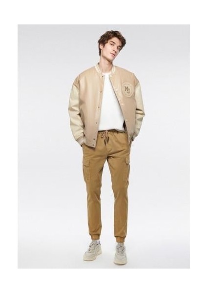 Erkek Bej Kargo Pantolon 000125-80713