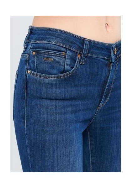 Kadın Tess Indigo Gold Premium Jean Pantolon 100328-82232