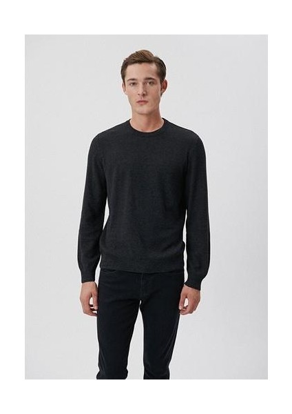 Bisiklet Yaka Siyah Basic Kazak 070781-900