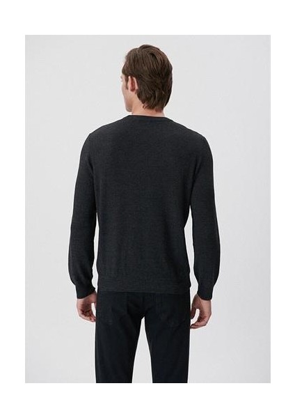 Bisiklet Yaka Siyah Basic Kazak 070781-900