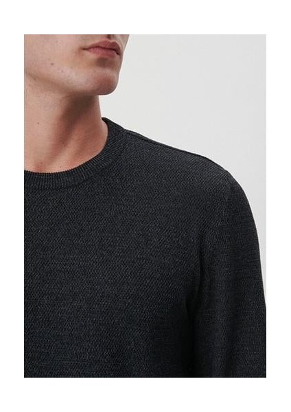 Bisiklet Yaka Siyah Basic Kazak 070781-900