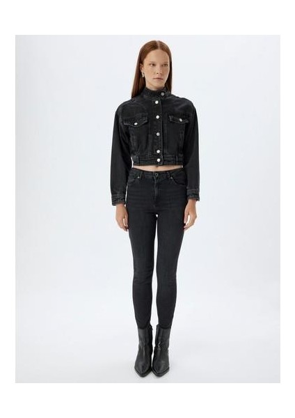 Yüksek Bel Kot Pantolon Dar Paça Push Up - Skinny Push Up Fit Jean fırsatları