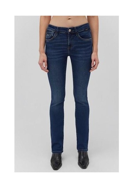 Mona Gold Klasik Vintage Koyu Mavi Jean Pantolon 1049787784
