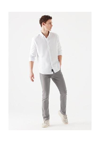 Erkek Jake Gri Gabardin Pantolon 0042231022
