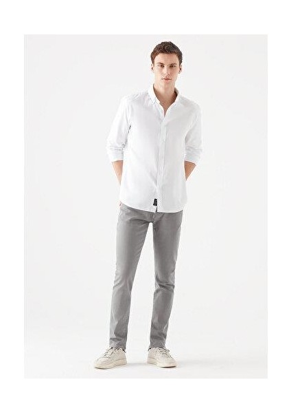 Erkek Jake Gri Gabardin Pantolon 0042231022