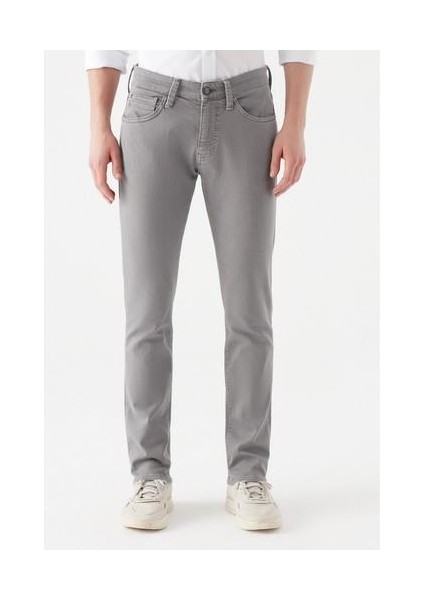 Erkek Jake Gri Gabardin Pantolon 0042231022