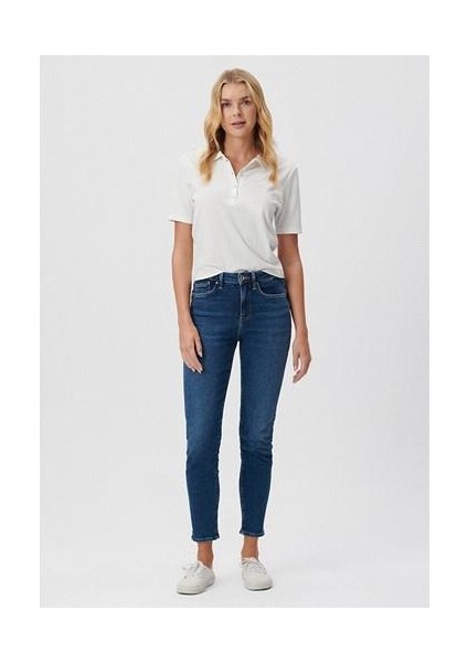 Kadın Cindy Mavi Gold Shape Jean Pantolon 100277-33687