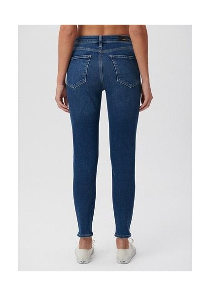 Kadın Cindy Mavi Gold Shape Jean Pantolon 100277-33687