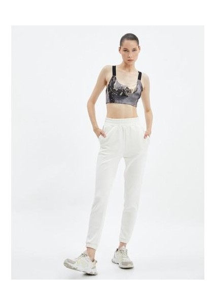 Basic Jogger Eşofman Altı Cepli Beli Bağlamalı Modal Kumaş