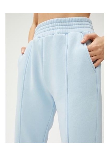 Cepli Jogger Eşofman Altı Nervürlü Beli Lastikli