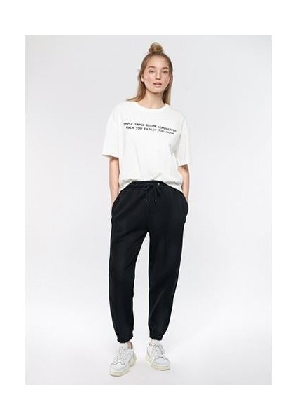 Siyah Basic Eşofman Altı 1600430-900