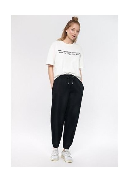 Siyah Basic Eşofman Altı 1600430-900