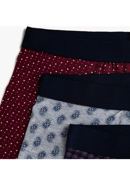 Erkek Desenli Pamuklu Basic 3'lü Boxer Seti fiyatları