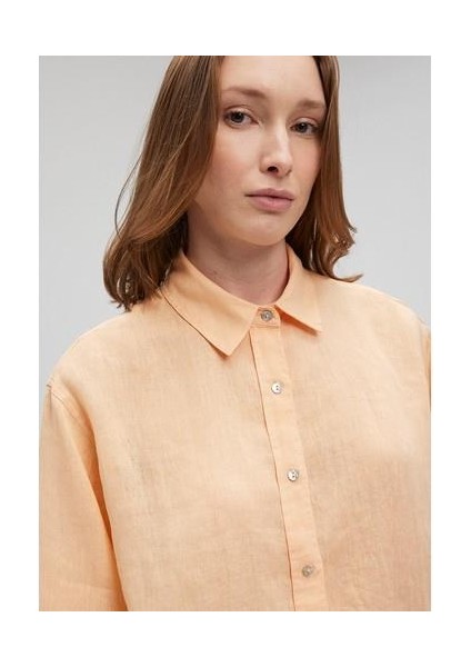 Turuncu Keten Gömlek 1210747-71219