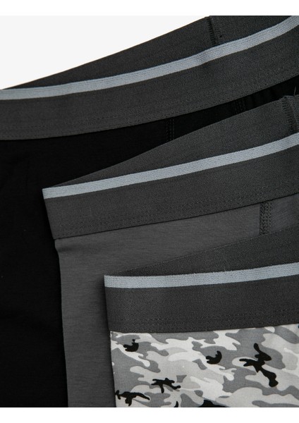 Desenli Pamuklu Basic Boxer Seti 3'lü fiyatları