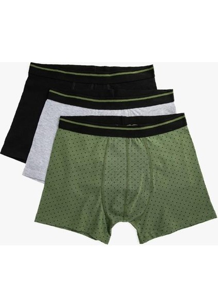 Pamuklu 3'lü Paket Basic Boxer modelleri