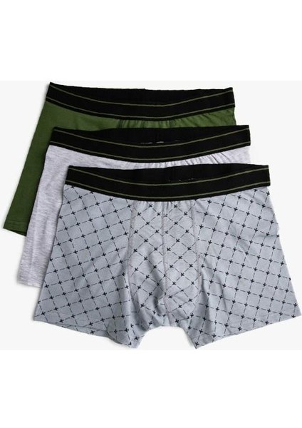 Pamuklu Basic 3'lü Boxer Seti modelleri